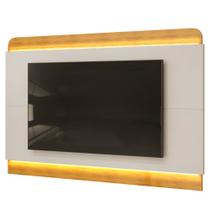 Painel Para TV Suspenso 75 Pol 219cm Com LED Collie D04 Cedro/Bali - Mpozenato