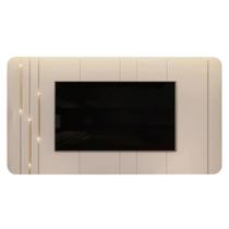 Painel para Tv Suspenso 75 Pol 240cm Celi D04 Off White - Mpozenato Painel para Tv Suspenso 75 Pol 240cm Celi D04 Off White - Mpozenato