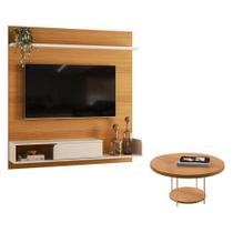 Painel Para Tv Suspenso Evo Com Mesa De Centro Sky Cinamomo Off White Hb Móveis Painel Para Tv Suspenso Evo Com Mesa De Centro Sky Cinamomo Off White Hb Móveis