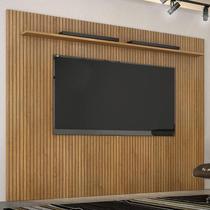 Painel para TV Suspenso Frisado Ambiente Curitiba 2240 Cinamomo Off White - Valdemóveis Painel para TV Suspenso Frisado Ambiente Curitiba 2240 Cinamomo Off White - Valdemóveis