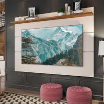 Painel Para Tv Vivare 1.8 Off White Com Freijó - Germai Móveis