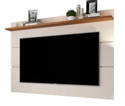 Painel para TV Vivare 1.8 Off White com Freijó - Germai Móveis