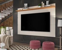 Painel para TV Vivare 1.8 Off White com Freijó - Giga Móveis