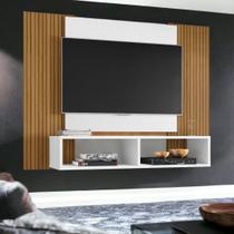 Painel para TVs 42" Navi Branco Ripado Bechara
