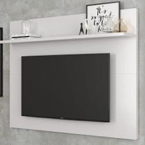 Painel para TVs até 46" com Prateleira reversível Topazio Branco Acetinado - Patrimar