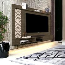 Painel Para Tvs Até 60 Pol Roma Castanho E Off White Cambel Painel Para Tvs Até 60 Pol Roma Castanho E Off White Cambel