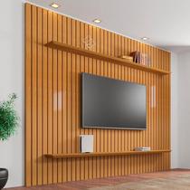 Painel para TVs de 60" Frisado Caribe Cinamomo Painel para TVs de 60" Frisado Caribe Cinamomo