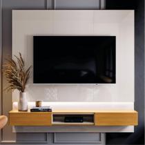 Painel para TVs de 70" Uruguai Off White Perolizado e Tauari