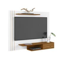 Painel Para TVs de Até 43 Polegadas Otto - Branco e Cumarú - Cal Móveis - Compre Aqui
