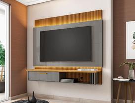 Painel Paris para Tv até 65 polegadas Preto Fosco Ripado Painel Paris para Tv até 65 polegadas Preto Fosco Ripado