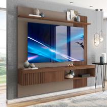 Painel Pequeno Para Tv Até 65 Polegadas 180cm Marrom Havana Jade Caemmum