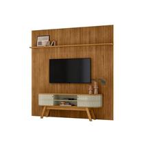 Painel Piso Teto New Guaporé com Rack Bancada Valência New Laguna Cumaru Opala - Madetec