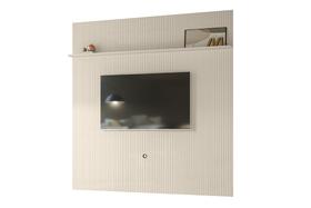 Painel Piso-Teto New Guaporé para TV até 75 com Prateleira Off White Liberty Móveis