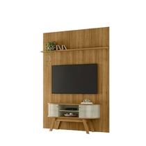 Painel Piso Teto New Interlagos com Rack Bancada Atlanta New Silverstone Cumaru Opala- Madetec