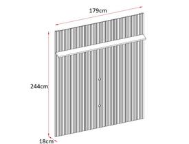 Painel Piso-Teto New Interlagos para TV de até 65 polegadas - Cumaru - Madetec Painel Piso-Teto New Interlagos para TV de até 65 polegadas - Cumaru - Madetec