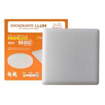 PAINEL PLAFON DE EMBUTIR LED QUADRADO FRAMELESS 16W 1600lm 4000K PAINEL PLAFON DE EMBUTIR LED QUADRADO FRAMELESS 16W 1600lm 4000K