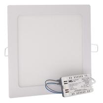 Painel Plafon De Led 15w Quente Quadrado Embutir Margirius