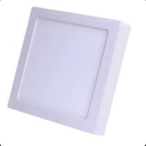Painel Plafon De Sobrepor Slim Led Quadrado 12w 1020lm 6500k Painel Plafon De Sobrepor Slim Led Quadrado 12w 1020lm 6500k