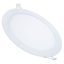 Painel Plafon Led 18w Redondo Embutir Branco Frio Luminária