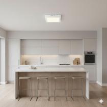 Painel Plafon Led 20x20 Sobrepor 18w Quadrado Luminária Teto Bivolt Casa Sala Estar Jantar Cozinha Minimalista Iluminação 3000K 4000K 6000K Branco Painel Plafon Led 20x20 Sobrepor 18w Quadrado Luminária Teto Bivolt Casa Sala Estar Jantar Cozinha Minimalista Iluminação 3000K 4000K 6000K Branco