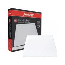 Painel Plafon Led 24w Quadrado Sobrepor 29x29cm Avant