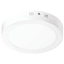 Painel Plafon Led 24W Redonda Sobrepor 6500K Branco Frio Luminária De Teto P/ Uso Quarto Cozinha Sala De Estar Banheiro