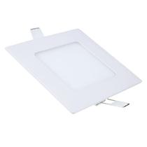 Painel Plafon Led 6w Quadrado Embutir 6500K Branco Frio Luminária Decoração Casa Loja Sanca Gesso - Super Led