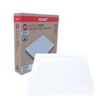 Painel Plafon LED Avant Pop Quadrado Embutir 18W 3000K 1080 Lúmens 21cm - Placa Branca