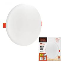Painel Plafon Led Borda Infinita Black + Decker Redondo 32W