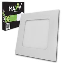 Painel Plafon Led Embuti Quadrado 6W Quente 3000k - Quente(3000K) Painel Plafon Led Embuti Quadrado 6W Quente 3000k - Quente(3000K)