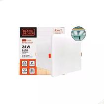 Painel Plafon Led Embutir 24 6500k Quadrado Black + Decker Cor Branco 100V/240V