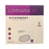 Painel Plafon Led Embutir Redonda 20W 4000K Branco Bivolt - Save Energy - SE-240.1726 Painel Plafon Led Embutir Redonda 20W 4000K Branco Bivolt - Save Energy - SE-240.1726