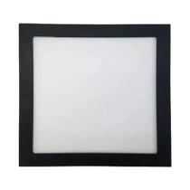 Painel Plafon LED Quadrado Embutir Preta Tramontina