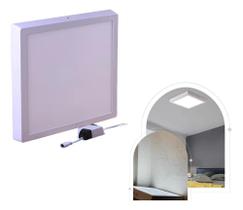 Painel Plafon Led Quadrado Sobrepor 18W Cor Da Luz Branco Fr