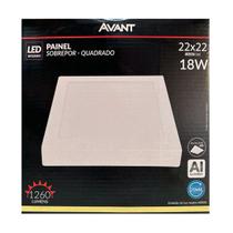 Painel Plafon Led Sobrepor 22X22cm 18W 4000K Branco Bivolt - Avant - 768100875 Painel Plafon Led Sobrepor 22X22cm 18W 4000K Branco Bivolt - Avant - 768100875