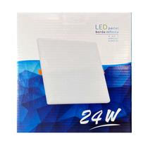 Painel Plafon Led Sobrepor/Embutir Borda Infinita 24W 6000K Bivolt - Delis - DS1247 Painel Plafon Led Sobrepor/Embutir Borda Infinita 24W 6000K Bivolt - Delis - DS1247
