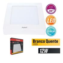 Painel plafon led sobrepor quadrado 17 am3000k 12w 768450572 biv