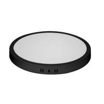 Painel Plafon Led Sobrepor Redondo Luz Neutra 24w Preto Painel Plafon Led Sobrepor Redondo Luz Neutra 24w Preto