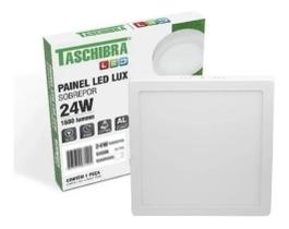 Painel Plafon Luminária Led Quadrado Sobrepor 24w 6500k Painel Plafon Luminária Led Quadrado Sobrepor 24w 6500k