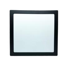 Painel Plafon Preto 18W Embutir Quadrado Branco Frio 6500K