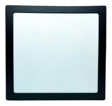 Painel Plafon Preto 25w Embutir Quadrado Branco Frio 6500k Bivolt Luminária gesso estilo