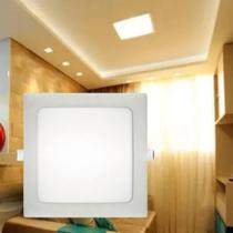 Painel Plafon Quadrada Embutir 18W Led Slim 3000K/6500K KIAN