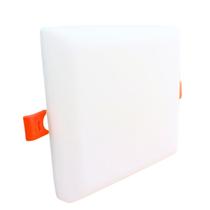 Painel Plafon Quadrado Led 18w Borda Infinita Sobrepor Embutir Bivolt 3000k