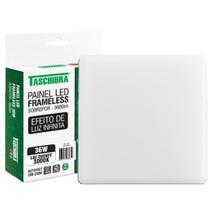 Painel Plafon Quadrado Sobrepor 36w Borda Infinita 3000K