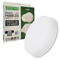 Painel Plafon Redondo Sobrepor 36w Borda Infinita 4000K