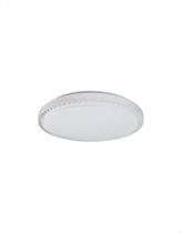 Painel Plafon Sobrepor Cristal Abs 48w Led Integrado Multicor Redondo Bivolt Decorar Quarto Sala Jantar Iluminação Moderna