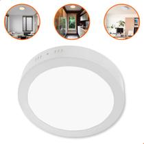 Painel Plafon Sobrepor De Led 25w Redondo Branco Bivolt 4000K Branco Neutro Painel Plafon Sobrepor De Led 25w Redondo Branco Bivolt 4000K Branco Neutro