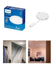 Painel Plafon Spot Embutir 6W Philips Redondo 3000K Quente