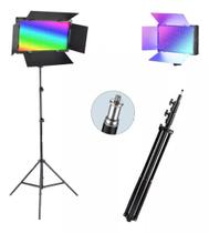 Painel Pro Led 800 Rgb Bicolor Com Tripé Iluminação 1,90m
