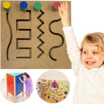 Painel Psicomotor Brinquedo Educativo e Pedagógico em MDF